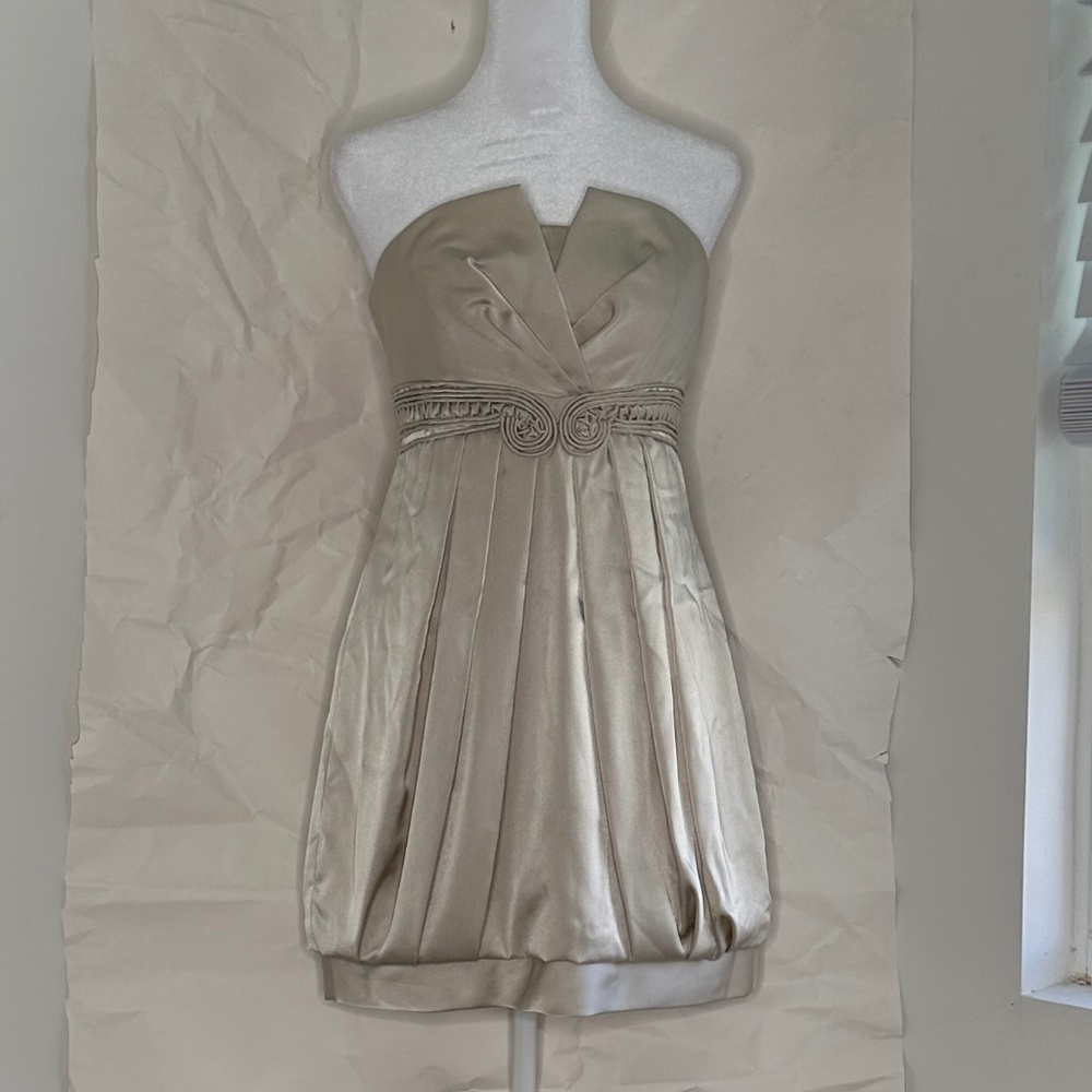 BCBGMaxAzria Mini Satin Dress